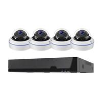 Système de caméra Audio POE de sécurité 4K 8MP, Kit de vidéosurveillance extérieure 4K POE NVR, Ensemble de caméras de vidéosurveillance IP à Domicile