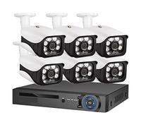 Système De Caméra De Sécurité 4K Ultra HD 8MP POE NVR Kit Street IP Outdoor Home Video Surveillance Set(4T,8CH NVR and 6 Camera)