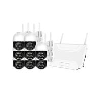 Système de caméra de sécurité 8MP 4K à Double Objectif et Zoom 10X, Suivi Automatique, kit de caméra extérieure 10 canaux, système de vidéosurveillance NVR(3T(户外运动),10CH NVR 8 Camera_EU Plug)