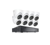 Système de caméra de sécurité H.265 + 8CH 5MP DVR Kits de Surveillance de sécurité 8 pièces 5MP PIR caméras extérieures IP67 résistant aux intempéries système de caméra DVR alarme(1T)