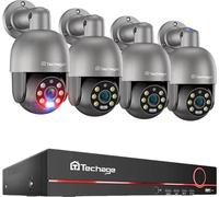 Système de caméra de sécurité IP, 8CH NVR, 2 ou 4 caméras, HD 5MP ou 8MP, 8CH NVR 4 pièces caméra 5MP, 1T HDD intégré