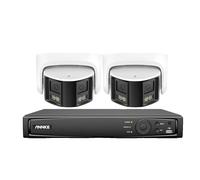 système de caméra de sécurité POE 6MP, NVR 8MP, double objectif 180°, vision nocturne, 1T