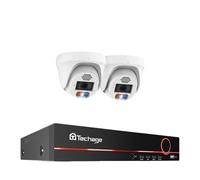 Système de caméra de sécurité POE, résolution 4K, reconnaissance faciale