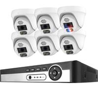 Système de caméra de sécurité, résolution 4K, détection de visage IA, 8CH NVR 6 CAM 8MP, 1T