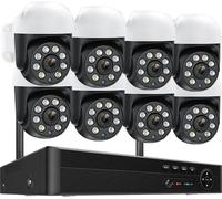 Système de caméra de sécurité sans fil, résolution 4MP, reconnaissance humaine IA, 8CH NVR 8 caméra, 1T