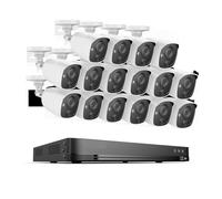 Système de caméra de sécurité Système De Sécurité Vidéo 32 Canaux 1080P, Enregistreur DVR H.265, Kits De Caméras De Vidéosurveillance, Détection PIR Extérieure IP67(4T,32CH DVR 16Pcs Kits)