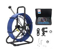 Système de caméra d'inspection de tuyaux SustVita avec caméra de 18 mm et 6 LED, câble de 30 m pour conduites d'égout et de drainage, enregistrement DVR 1080P, endoscope de