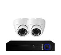 Système de caméra dôme de vidéosurveillance 8 canaux H.265+ 4K 8MP 12V AHD DVR, caméra IP 1080P de sécurité extérieure, système de vidéosurveillance P2P, kit DVR(2T,8CH DVR AND 2 CAMERA_AU PLUG)