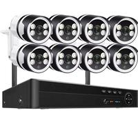 Système de caméra IP WiFi, NVR 8CH, résolution 5MP, 8CH et 8 pièces caméra 5MP, 1T