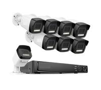 Système De Caméra POE Intelligente À Double Éclairage H.265+ 4K, Objectif 4 Mm, Détection Véhicule Humain, Protection Sécurité IP67, Vidéosurveillance(None,Purple)