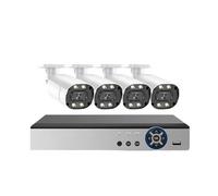 Système De Caméra Sécurité 4K 8MP Enregistreur DVR 8 Canaux Kit Vidéosurveillance AHD Extérieur Surveillance Vidéo Détection Visage DéTection De Mouvement(None,8MP 8CH DVR 4 Camera)