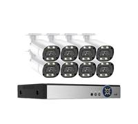 Système De Caméra Sécurité 4K 8MP Enregistreur DVR 8 Canaux Kit Vidéosurveillance AHD Extérieur Surveillance Vidéo Détection Visage DéTection De Mouvement(None,8MP 8CH DVR 8 Camera)