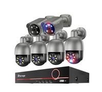 système de caméras de sécurité 8MP, vision nocturne, détection IA, audio bidirectionnel, 8CH 6 camérasAucune