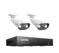 Système de caméras de sécurité, fonction PTZ, reconnaissance faciale IA, aucune, 5MP 2PCS -Bullet Cams