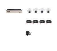 Système de Caméras de Sécurité, Résolution HD 1080P, Enregistreur DVR 8 Canaux, Bleu ciel, Aucun