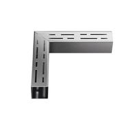 Système de canal de drainage for allée étroite en acier inoxydable - 1 2/5" à 7 4/5" de large avec grille(3.5x3cm Corner 1)
