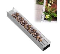 Système de canalisation d'évacuation en acier inoxydable, couvercle amovible pour une eau efficace, canal de drainage pour piscine et terrasse