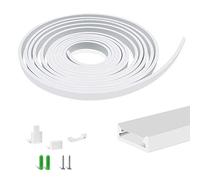 Système de canaux LED en silicone de 5 m, en forme de U 5 x 13 mm, entièrement fermé, tube étanche IP67 pour installation de bandes LED de 10 mm, pour décoration d'intérieur et d'extérieur