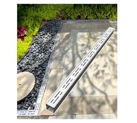 Système de caniveaux de Drainage en Acier Inoxydable Robuste, Canal de Drainage extérieur pour la Gestion et l'évacuation des eaux pluviales