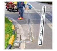 Système de caniveaux modulaires en acier inoxydable - 4 pièces pour drainage extérieur d'allées, garages, trottoirs et terrasses de piscine - Conception à faible profondeur d'écoulement (L x