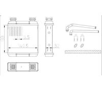 Système de chauffage NRF 54411 pour SMART FORTWO Cabrio (451) 1 2007-