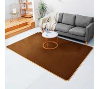 Système de chauffage par le sol électrique tapis de sol chauffant tapis chauffant électrique coussin chauffant infrarouge pour le sol chauffe-pieds radiateur d'appoint(Brown,78.7x118in)