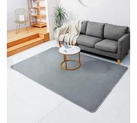 Système de chauffage par le sol électrique tapis de sol chauffant tapis chauffant électrique coussin chauffant infrarouge pour le sol chauffe-pieds radiateur d'appoint(Gray,78.7x98.4in)