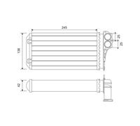 Valeo Radiateur de chauffage 812221 – à hautes performances