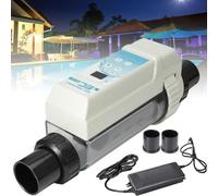 Système de chloration for Piscine d'eau salée, chlorateur électrolytique au sel 8/12/16/20 g/h, chlorateur for Spa d'eau salée, générateur de Chlore for Piscine(35M³/8g/h)