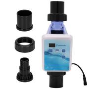 Système de chlore d'eau salée pour piscines hors sol jusqu'à 25 000 litres, chlorinateur au sel américain à cellules titaniques, avec panneau de commande à DEL, garantie de 2 ans