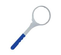 Système de clé en acier pour robinet en caoutchouc antidérapant pour démontage modifiable 450 mm Argenté Bleu Grip Logement Ro Tuyau Purificateur d'eau Clé - Robuste