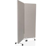 Système de cloisons mobiles acoustiques FLEXMIUT 1 lot de 2 gris hjh OFFICE Gris G