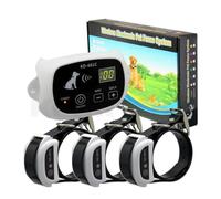 Système de clôture de Chien à Distance sans Fil étanche 1/2/3 Animaux de Compagnie 0-100 Niveau Dispositif de clôture électronique Collier de Dressage de Chien Choc électrique