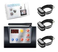 Système de clôture électronique sans Fil pour Chien de Compagnie 2 en 1 et Collier de Dressage pour Chien Bip Choc Vibration Formation et Fonction de clôture Convient pour 1/2/3 Chien(pour 3 Chiens)