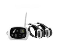 Système de clôture sans Fil étanche jusqu'à 500 m pour Chiens Collier d'entraînement électrique pour Chiens Clôture électronique pour Animaux Émetteur de sécurité pour Animaux(661 pour 2 Chiens)