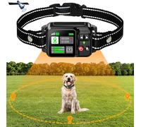 Système de clôture sans fil pour chien avec GPS - Clôture électrique pour chien avec technologie satellite GPS, portée du système de clôture pour animaux de compagnie 15~2000m noir