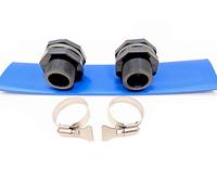 Système de collecte de canon de pluie avec cloisons et tuyaux en PVC