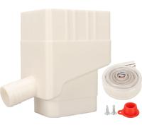 Système de collecte de l'eau de pluie Standard Downspout eau -Diverter -connecteur avec 40 -pouce -tuyau pour jardin de pelouse Blanc