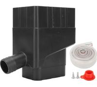 Système de collecte de l'eau de pluie Standard Downspout eau -Diverter -connecteur avec 40 -pouce -tuyau pour jardin de pelouse Noir