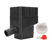 Système de collecte de l'eau de pluie Système de dérivation de l'eau de descente standard avec tuyau de 40 pouces pour le jardin et la pelouse (noir)