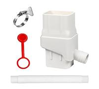 Système de Collecte d'eau de Pluie, Recuperateur d Eau de Pluie, Kit de Déviateur de Baril de Pluie, dérivateur de Descente d'eau de Pluie pour dévier l'eau, Compatible avec gouttière Standard(Blanc)