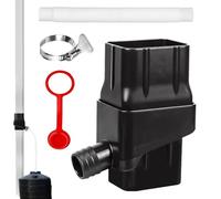 Système De Collecte D'eau De Pluie - Récupérateur Eau De Pluie, Déviateur Gouttière, Collecteur Écologique | Kit De Récupération Pluviale Avec Vanne De Filtration, Système Adjustable Pour Tonneau Et J
