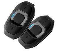 Sena Bluetooth – Système de communication moto SF2 – Kit mains + enceinte HD Noir Lot de 2