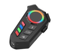 Système de communication pour casque - Batterie longue durée de vie de 800 mAh, casque étanche IP68, anti-poussière, écouteurs antibruit, haut-parleur audio HIFI, commande vocale, lumière multicolore