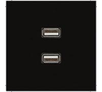 Système de connexion multimédia Jung MALS1153SW - 2 x USB 2.0, vis, noir neuf