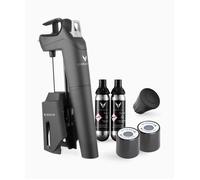 Système de conservation du vin - CORAVIN - Timeless Three Plus - Noir - 2 capsules Argon - Aérateur inclus