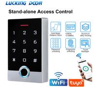 Système de contrôle d'accès de porte WiFi Tuya App, lecteur de carte NFC IC RFID, boîtier métallique, clavier de contrôle d'accès par empreinte digitale, déverrouillage à distance Wifi TF3-MF-WiFi