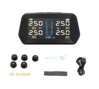 Système de contrôle de la pression des pneus pour camping-car, camping-car sans fil à énergie solaire avec grand écran LCD - Pour surveiller la pression, compenser la pression et réduire l'usure des