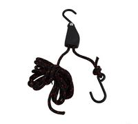 Système de corde de suspension avec crochet en S pour une utilisation en extérieur, idéal pour le support d'auvent de tente et le levage de charges lourdes avec corde en polypropylène pour un maintien