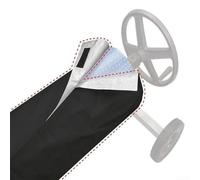 Système de couverture de bobine de piscine pour couvertures solaires - Sac de rangement résistant aux intempéries pour piscines de jardin 274 à 488 cm de large en tissu 6,1 m